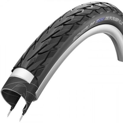 Schwalbe BUB 28X13/8 SC 37-622 R DELTA CRUISER PLUS GPG ZW Zwart