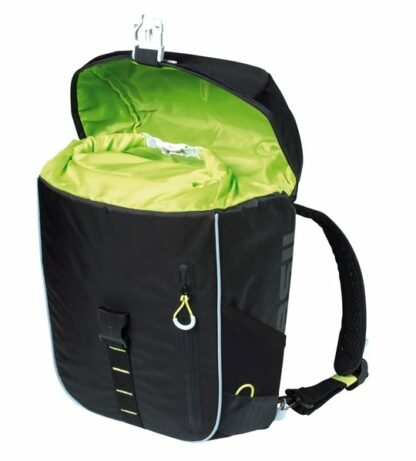 Basil TAS BAS MILES DAYPACK ENKEL ZW Black Lime - Afbeelding 3