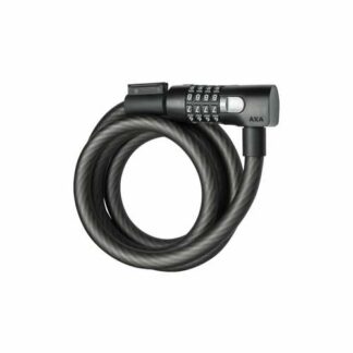 Axa SLOT KABEL RESOLUTE 180X15 M/HOUDER CODE ZW Zwart